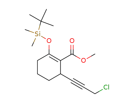methyl 2-(tert-butyldimethylsilyloxy)-6-(3-chloroprop-1-ynyl)cyclohex-1-enecarboxylate