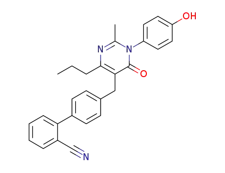 4'-{[1-(4-hydroxyphenyl)-2-methyl-6-oxo-4-propyl-1,6-dihydropyrimidin-5-yl]methyl}biphenyl-2-carbonitrile