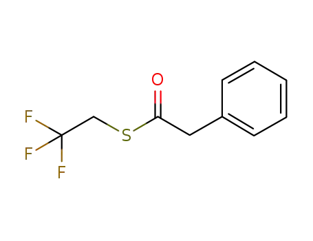 Molecular Structure of 1041425-65-3 (S-2,2,2-trifluoroethyl phenylthioacetate)