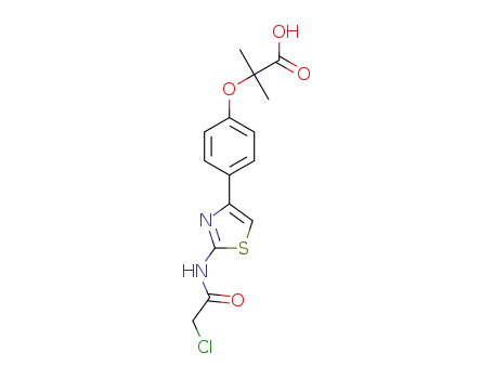 2-(4-(2-(2-chloroacetamido)thiazol-4-yl) phenoxy)-2-methylpropanoic acid