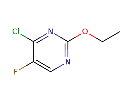 Molecular Structure of 56076-20-1 (4-CHLORO-2-ETHOXY-5-FLUOROPYRIMIDINE)