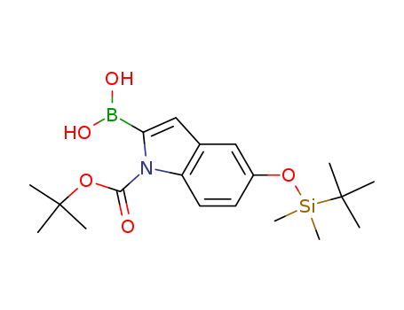 2-Borono-5-[[(1,1-dimethylethyl)dimethylsilyl]oxy]-1H-indole-1-carboxylic acid 1-(1,1-dimethylethyl) ester