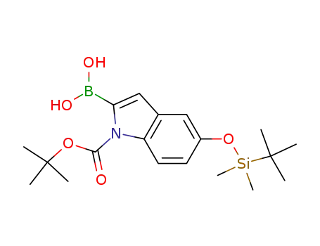 5-(TERT-BUTYLDIMETHYLSILYLOXY)-1H-INDOLE-2-BORONIC ACID, N-BOC PROTECTED 98