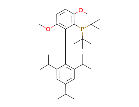 2-Di-t-butylphosphino-2',4',6'-tri-i-propyl-3,6-dimethoxy-1,1'-biphenyl, (t-BuBrettPhos)