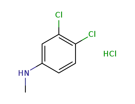 Molecular Structure of 1187385-65-4 (3,4-Dichloro-N-methylaniline hydrochloride)