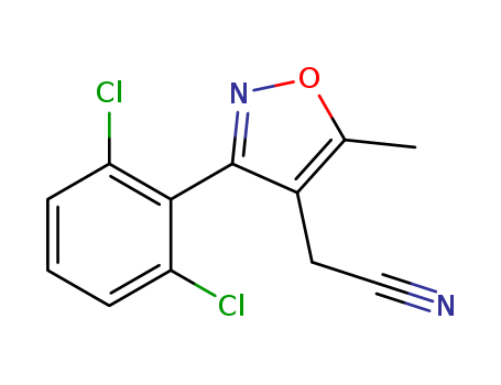 2-[3-(2,6-Dichlorophenyl)-5-methylisoxazol-4-yl]acetonitrile cas  519056-44-1