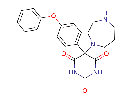 5-(1,4-diazepan-1-yl)-5-(4-phenoxyphenyl)pyrimidine-2,4,6(1H,3H,5H)-trione