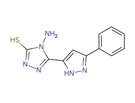 4-amino-5-(5-phenyl-2<i>H</i>-pyrazol-3-yl)-4<i>H</i>-[1,2,4]triazole-3-thiol