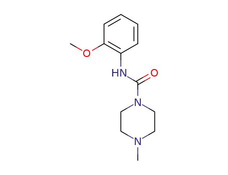 Molecular Structure of 6271-05-2 (N-(2-methoxyphenyl)-4-methylpiperazine-1-carboxamide)
