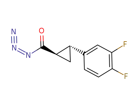 (1R,2R)-2-(3,4-difluorophenyl)cyclopropanecarbonyl azide