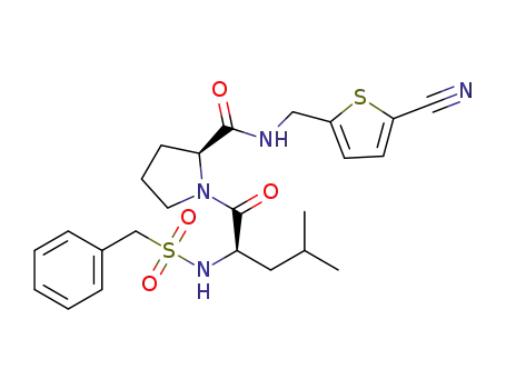 N-benzylsulfonyl-D-leucyl-L-proline-[(5-cyano-2-thienyl)methyl]amide