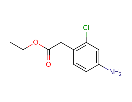 Molecular Structure of 50712-59-9 (Ethyl 2-(4-aMino-2-chlorophenyl)acetate)