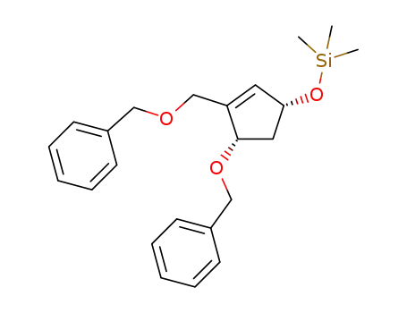((1R,4S)-4-(benzyloxy)-3-(benzyioxymethyl)cyclopent-2-enyloxy)trimethylsilane