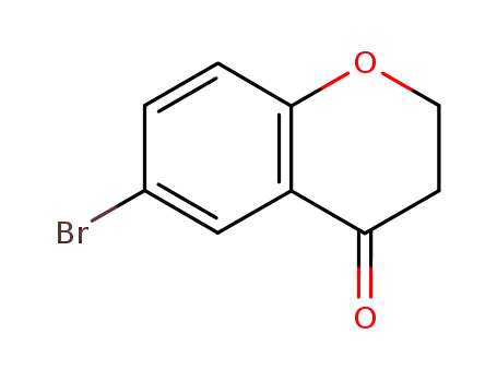 Molecular Structure of 49660-57-3 (6-Bromo-2,3-dihydro-4H-chromen-4-one)