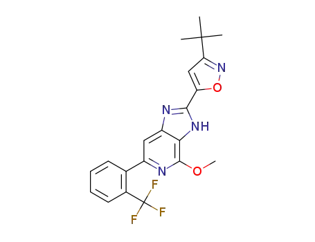 2-(3-tert-butyl-isoxazol-5-yl)-4-methoxy-6-(2-trifluoromethyl-phenyl)-3H-imidazo[4,5-c]-pyridine