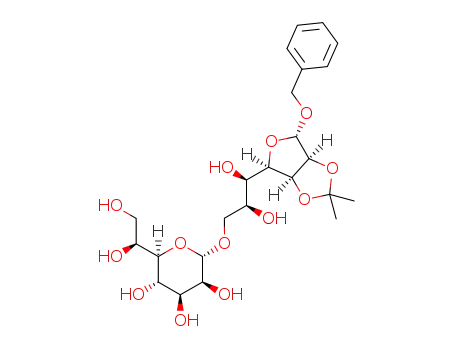 benzyl L-glycero-α-D-manno-heptopyranosyl-(1->7)-2,3-O-isopropylidene-L-glycero-α-D-manno-heptofuranoside
