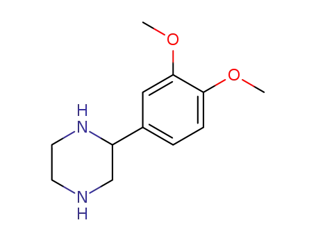 Molecular Structure of 65709-39-9 (2-(3,4-DIMETHOXY-PHENYL)-PIPERAZINE)