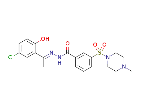 (E)-N'-(1-(5-chloro-2-hydroxyphenyl)ethylidene)-3-((4-methylpiperazin-1-yl)sulfonyl)benzohydrazide
