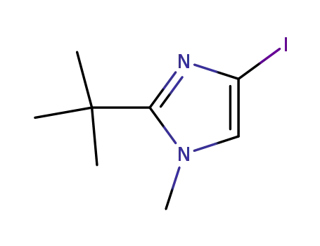 Molecular Structure of 936731-46-3 (2-tert-butyl-4-iodo-1-Methyl-1H-iMidazole)