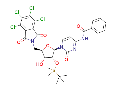 N<sub>4</sub>-benzoyl-2'-O-(tertbutyldimethylsilyl)-5'-tetrachlorophthalimido-5'-deoxycytidine