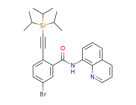 5-bromo-N-(quinolin-8-yl)-2-((triisopropylsilyl)ethynyl)-benzamide