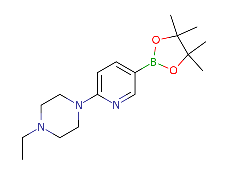 1-ETHYL-4-(5-(4,4,5,5-TETRAMETHYL-1,3,2-DIOXABOROLAN-2-YL)PYRIDIN-2-YL)PIPERAZINE