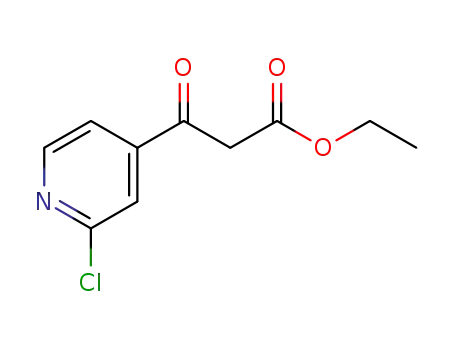 Molecular Structure of 861417-45-0 (3-(2-CHLOROPYRIDIN-4-YL)-3-OXO-PROPIONIC ACID ETHYL ESTER)
