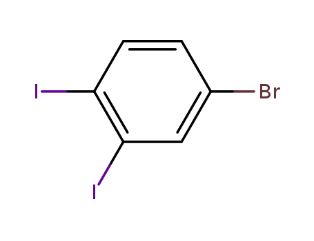 Molecular Structure of 21521-54-0 (1-BROMO-3,4-DIIODOBENZENE)