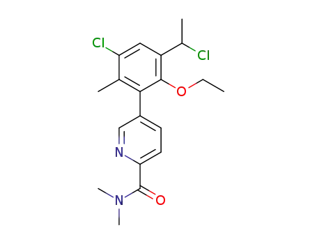 5-[3-chloro-5-(1-chloroethyl)-6-ethoxy-2-methylphenyl]-N,N-dimethylpyridine-2-carboxamide