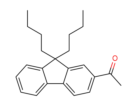 Molecular Structure of 883751-49-3 (1-(9,9-di-n-butylfluorene-2-yl)-ethanone)