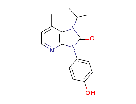 3-(4-hydroxyphenyl)-7-methyl-1-(1-methylethyl)-1,3-dihydro-2H-imidazo[4,5-b]pyridin-2-one