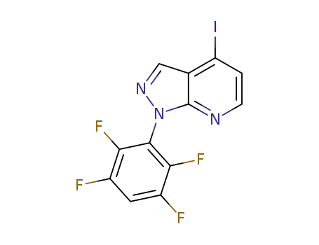 4-iodo-1-(2,3,5,6-tetrafluorophenyl)-1H-pyrazolo[3,4-b]pyridine