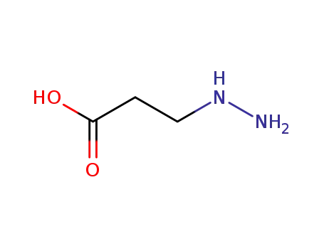 Molecular Structure of 18046-19-0 (3-hydrazinopropionic acid)