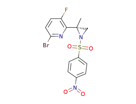 6-bromo-3-fluoro-2-[(2S)-2-methyl-1-(4-nitrobenzenesulfonyl)aziridin-2-yl]pyridine