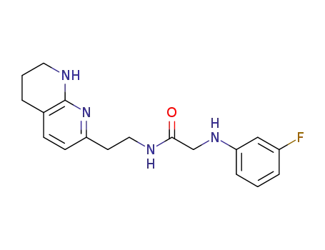 2-(3-fluorophenylamino)-N-(2-(5,6,7,8-tetrahydro-1,8-naphthyridin-2-yl)ethyl)acetamide