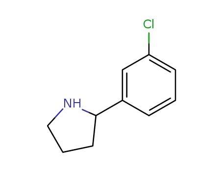 2-(3-Chlorophenyl)pyrrolidine cas no. 298690-74-1 98%