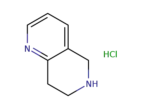 Molecular Structure of 1187830-51-8 (5,6,7,8-tetrahydro-1,6-naphthyridine HCl)
