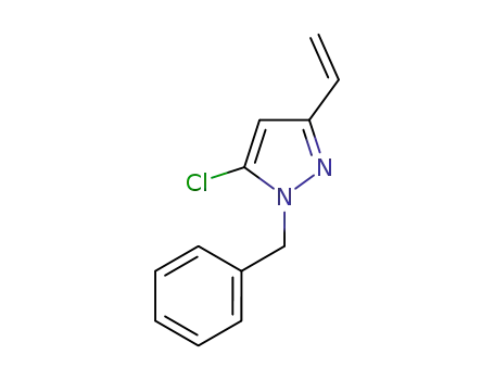 Molecular Structure of 1218938-55-6 (1-Benzyl-5-chloro-3-vinyl-1H-pyrazole)