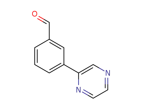 Molecular Structure of 887344-35-6 (3-PYRAZIN-2-YLBENZALDEHYDE)