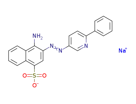 4-amino-3-(6-phenylpyridine-3-ylazo)naphthalene-1-sulfonic acid sodium salt