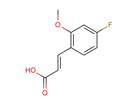 Molecular Structure of 682804-98-4 (4-FLUORO-2-METHOXYCINNAMIC ACID)