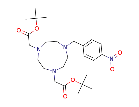 4,7-bis(tert-butoxycarbonylmethyl)-1-(4-nitro-benzyl)-1,4,7-triazacyclononane