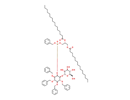 3,4,5,6-tetra-O-benzyl-1-O-α-D-mannopyranosyl-2-O-[((R)-2,3-dipalmitoyloxypropyl)(benzyl)phosphoryl]-D-myo-inositol