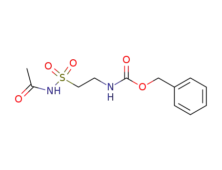 Carbamic acid, [2-[(acetylamino)sulfonyl]ethyl]-, phenylmethyl ester