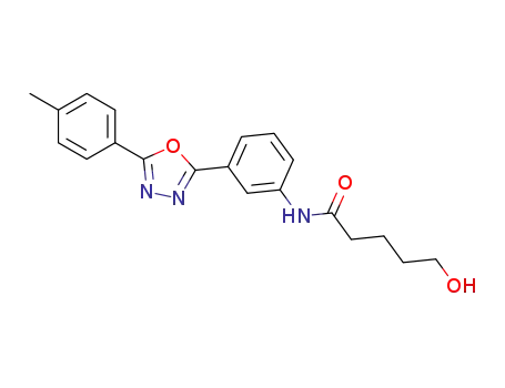 5-hydroxy-N-(3-(5-p-tolyl-1,3,4-oxadiazol-2-yl)phenyl)pentanamide