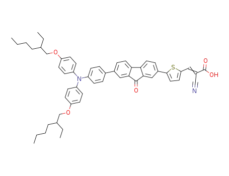 2-cyano-3-(5-(7-(4-(N,N-bis(4-((2-ethylhexyl)oxy)phenyl)amino)phenyl)-9-oxo-9H-fluoren-2-yl)thiophen-2-yl)acrylic acid