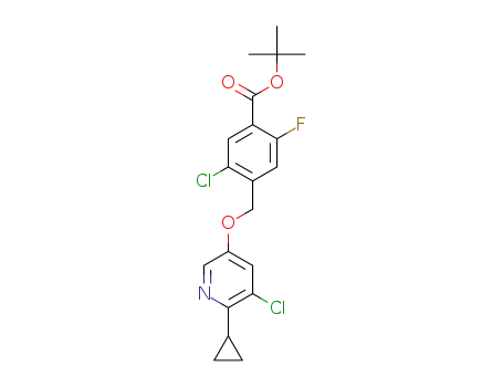 tert-butyl 5-chloro-4-(((5-chloro-6-cyclopropylpyridin-3-yl)oxy)methyl)-2-fluorobenzoate