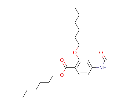 Molecular Structure of 1198104-04-9 (4-acetamido-2-hexyloxy-benzoic acid hexyl ester)