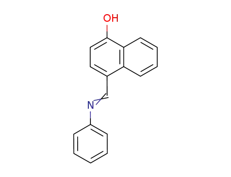 Molecular Structure of 50360-08-2 (4-((phenylimino)methyl)naphthalen-1-ol)