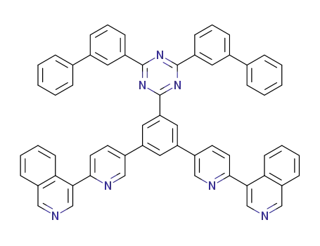2,4-bis(3-biphenylyl)-6-{3,5-bis[6-(4-isoquinolyl)pyridin-3-yl]phenyl}-1,3,5-triazine